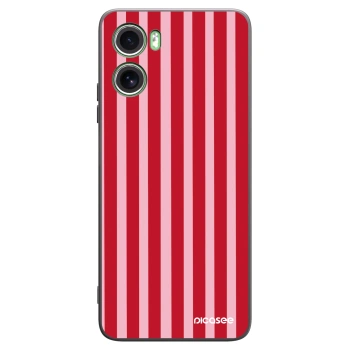 Picasee fekete szilikon tok az alábbi mobiltelefonokra Motorola Moto G06 - Lines red