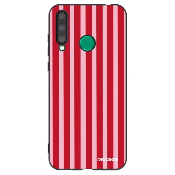 Picasee fekete szilikon tok az alábbi mobiltelefonokra Honor 20 Lite - Lines red