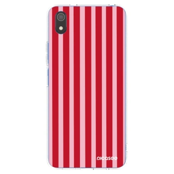 Picasee átlátszó szilikon tok az alábbi mobiltelefonokra Xiaomi Redmi 7A - Lines red