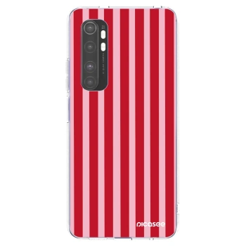 Picasee átlátszó szilikon tok az alábbi mobiltelefonokra Xiaomi Mi Note 10 Lite - Lines red
