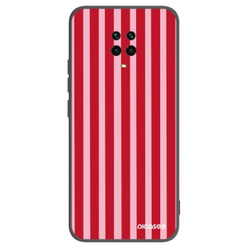 Picasee fekete szilikon tok az alábbi mobiltelefonokra Xiaomi Redmi Note 9S - Lines red