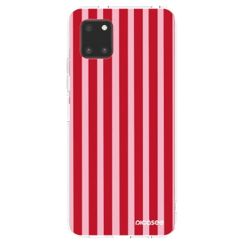 Picasee átlátszó szilikon tok az alábbi mobiltelefonokra Samsung Galaxy Note 10 Lite N770F - Lines red