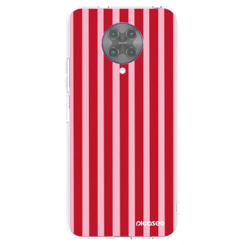 Picasee átlátszó szilikon tok az alábbi mobiltelefonokra Xiaomi Poco F2 Pro - Lines red