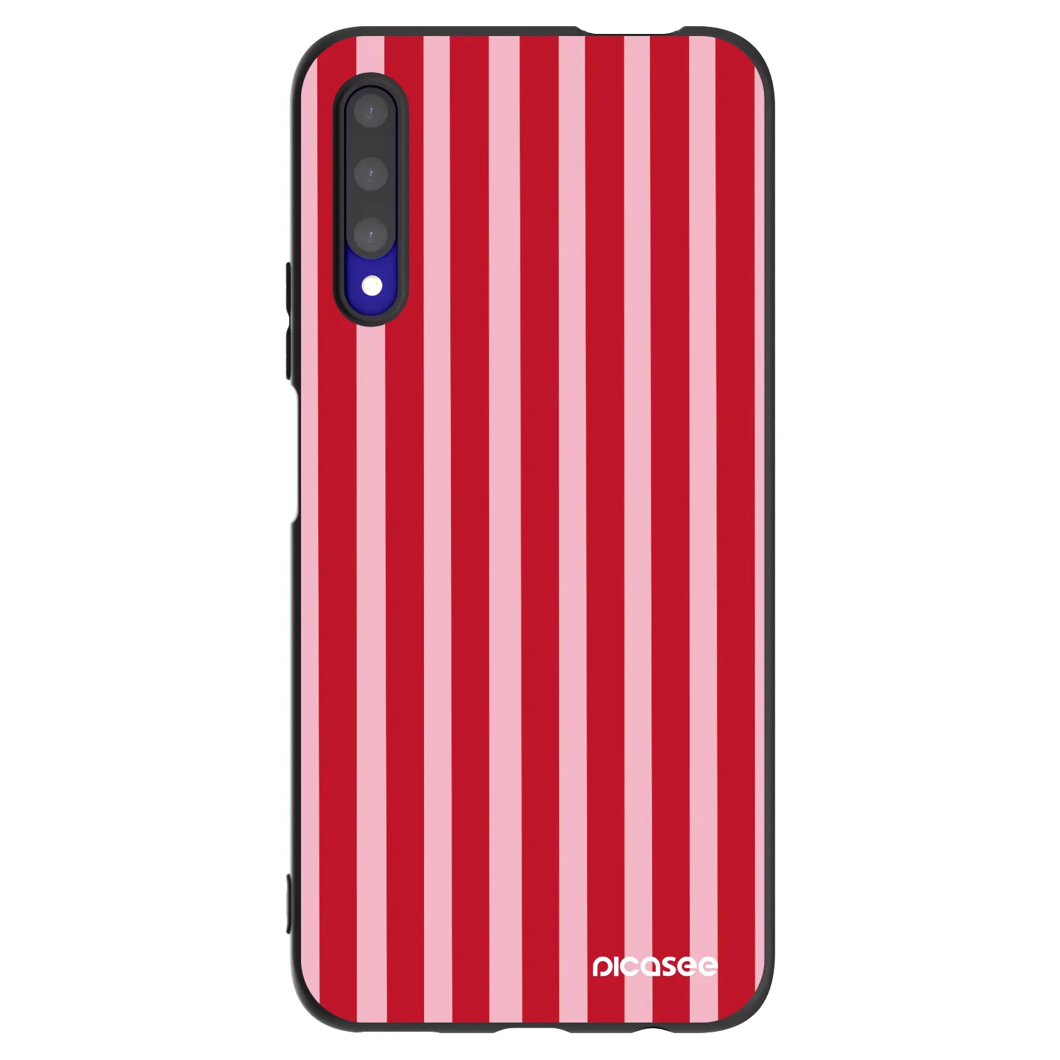 Picasee fekete szilikon tok az alábbi mobiltelefonokra Honor 9X Pro - Lines red