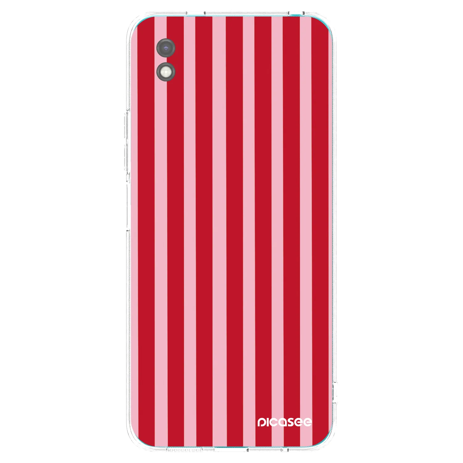 Picasee fekete szilikon tok az alábbi mobiltelefonokra Xiaomi Redmi 9A - Lines red