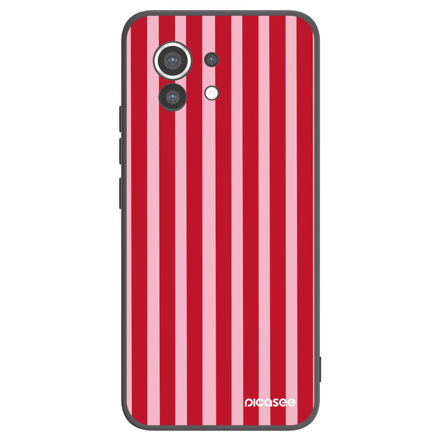Picasee fekete szilikon tok az alábbi mobiltelefonokra Xiaomi Mi 11 - Lines red