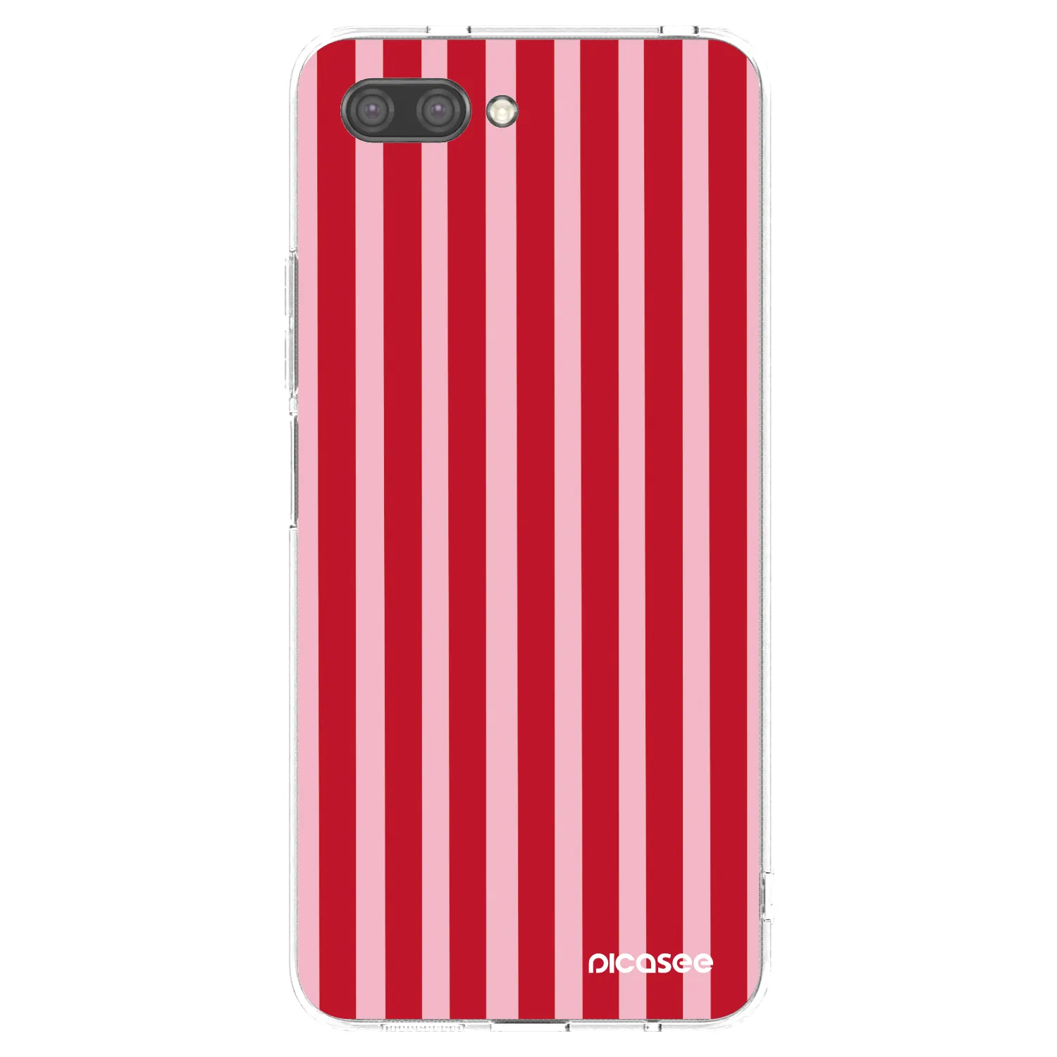 Picasee átlátszó szilikon tok az alábbi mobiltelefonokra Honor 10 - Lines red