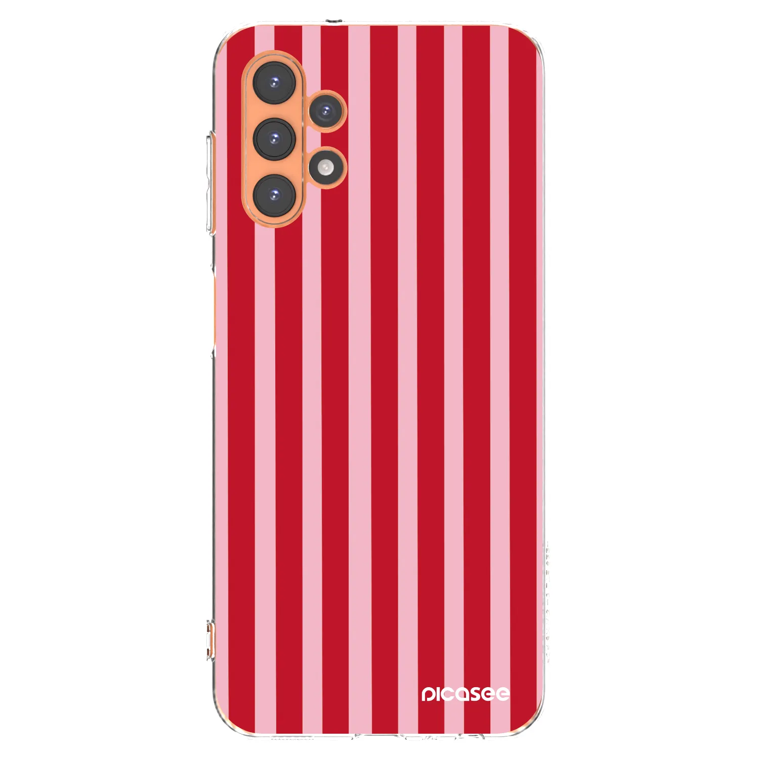 Picasee átlátszó szilikon tok az alábbi mobiltelefonokra Samsung Galaxy A13 4G A135 - Lines red