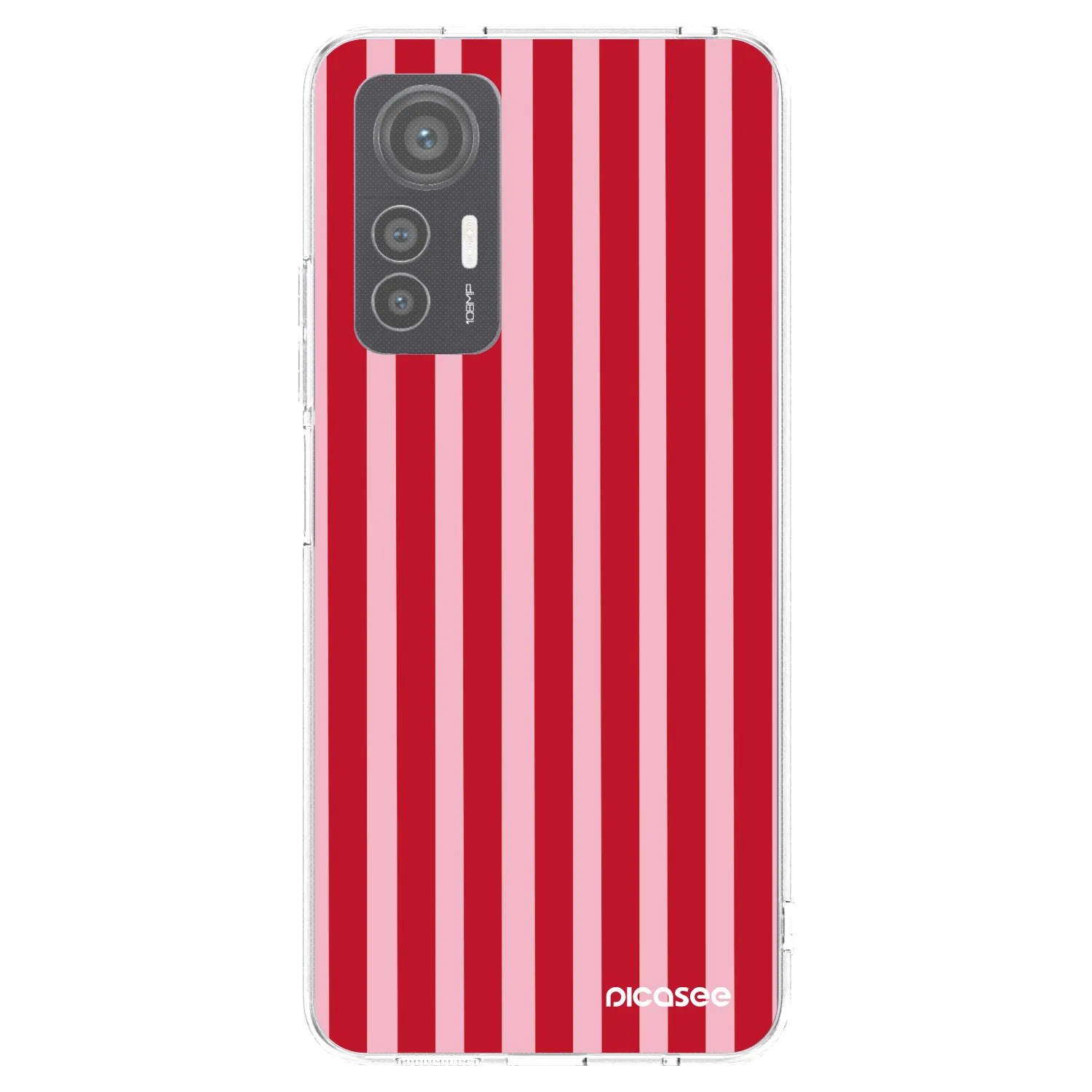 Picasee átlátszó szilikon tok az alábbi mobiltelefonokra Xiaomi 12 Lite - Lines red