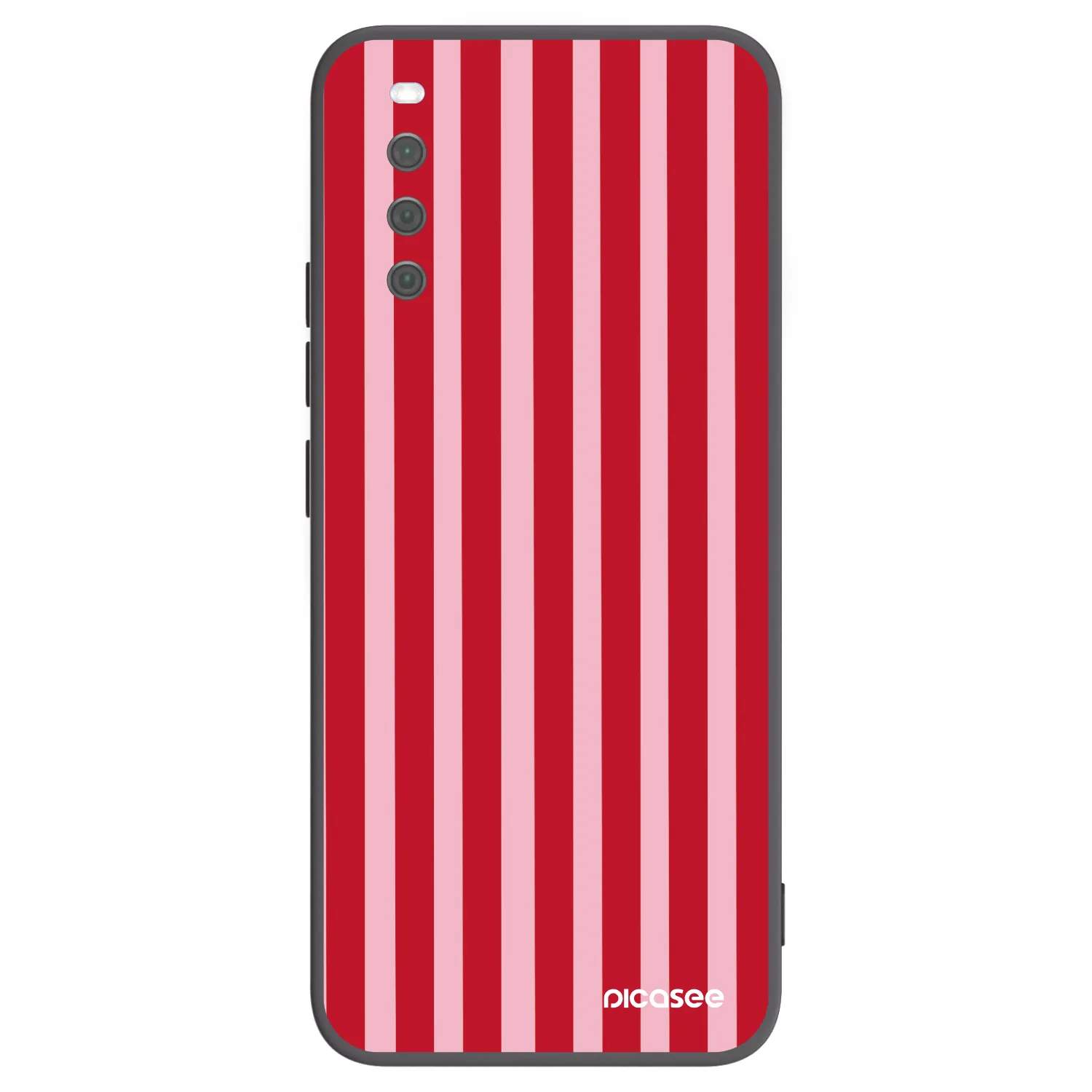 Picasee fekete szilikon tok az alábbi mobiltelefonokra Sony Xperia 10 III - Lines red