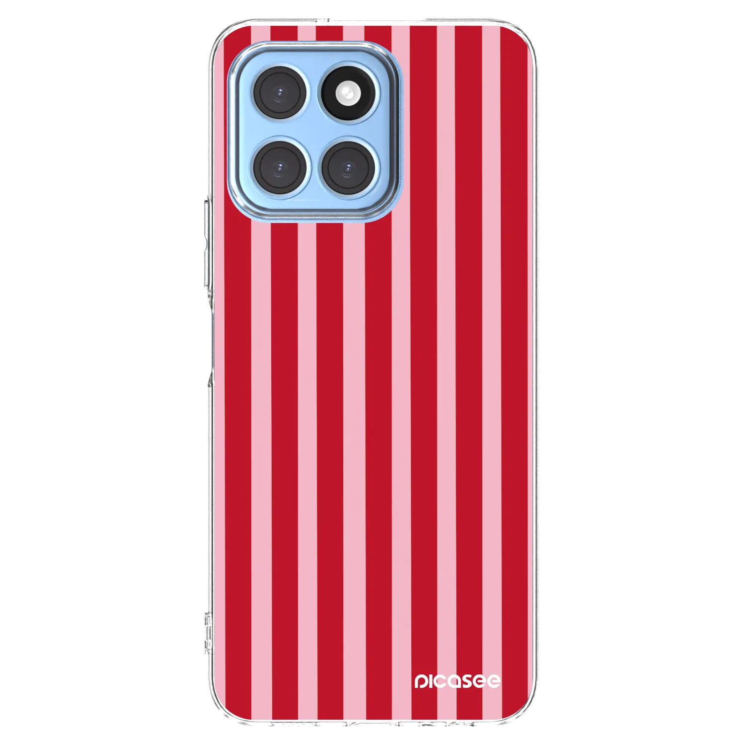 Picasee átlátszó szilikon tok az alábbi mobiltelefonokra Honor X6 - Lines red