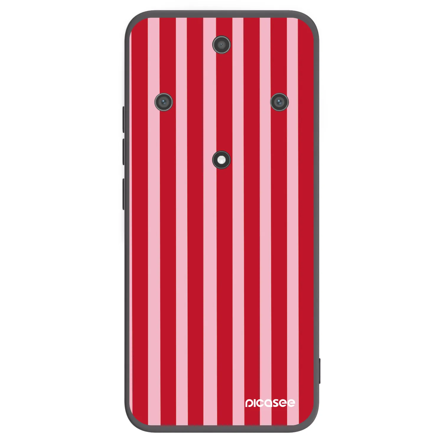 Picasee fekete szilikon tok az alábbi mobiltelefonokra Honor Magic5 Lite 5G - Lines red