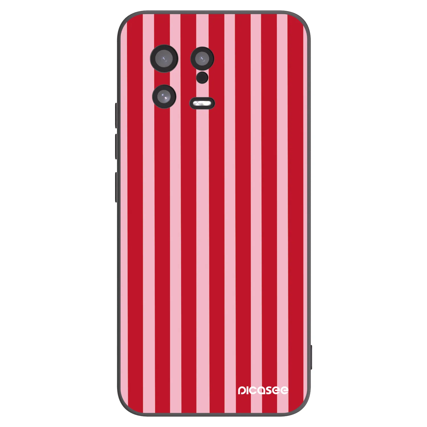 Picasee fekete szilikon tok az alábbi mobiltelefonokra Xiaomi 13 - Lines red