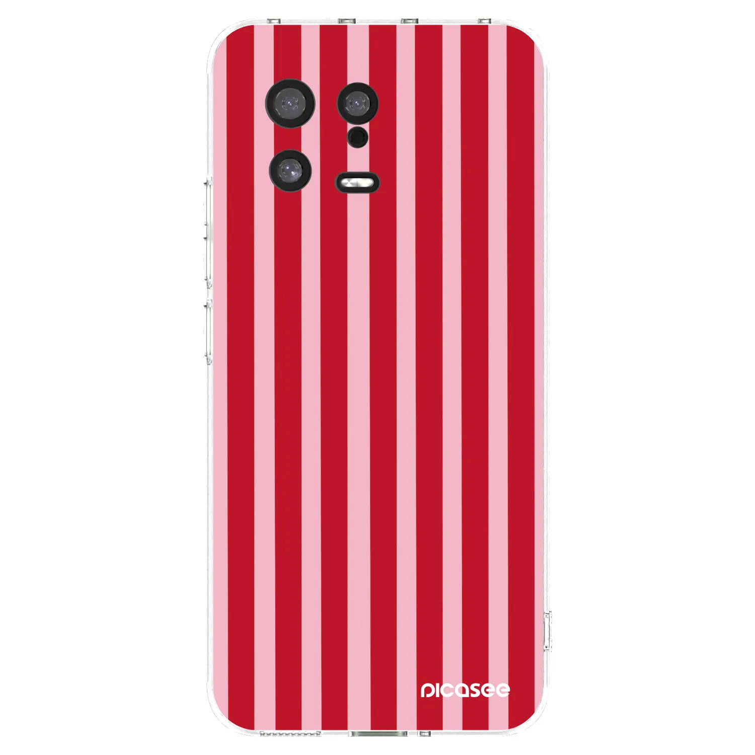 Picasee átlátszó szilikon tok az alábbi mobiltelefonokra Xiaomi 13 - Lines red