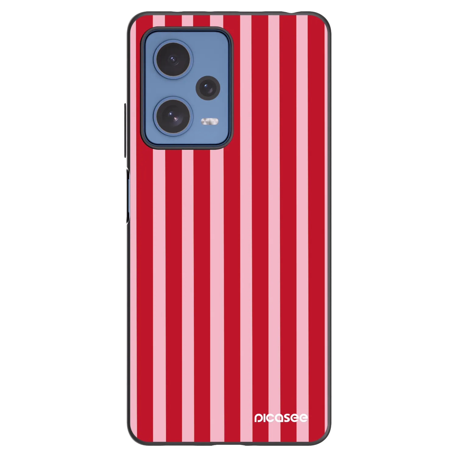 Picasee fekete szilikon tok az alábbi mobiltelefonokra Xiaomi Redmi Note 12 Pro 5G - Lines red