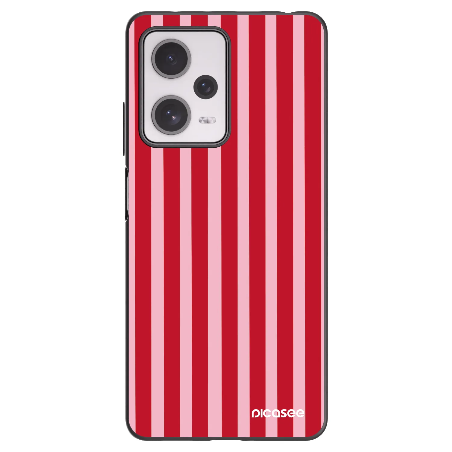 Picasee fekete szilikon tok az alábbi mobiltelefonokra Xiaomi Redmi Note 12 Pro+ 5G - Lines red