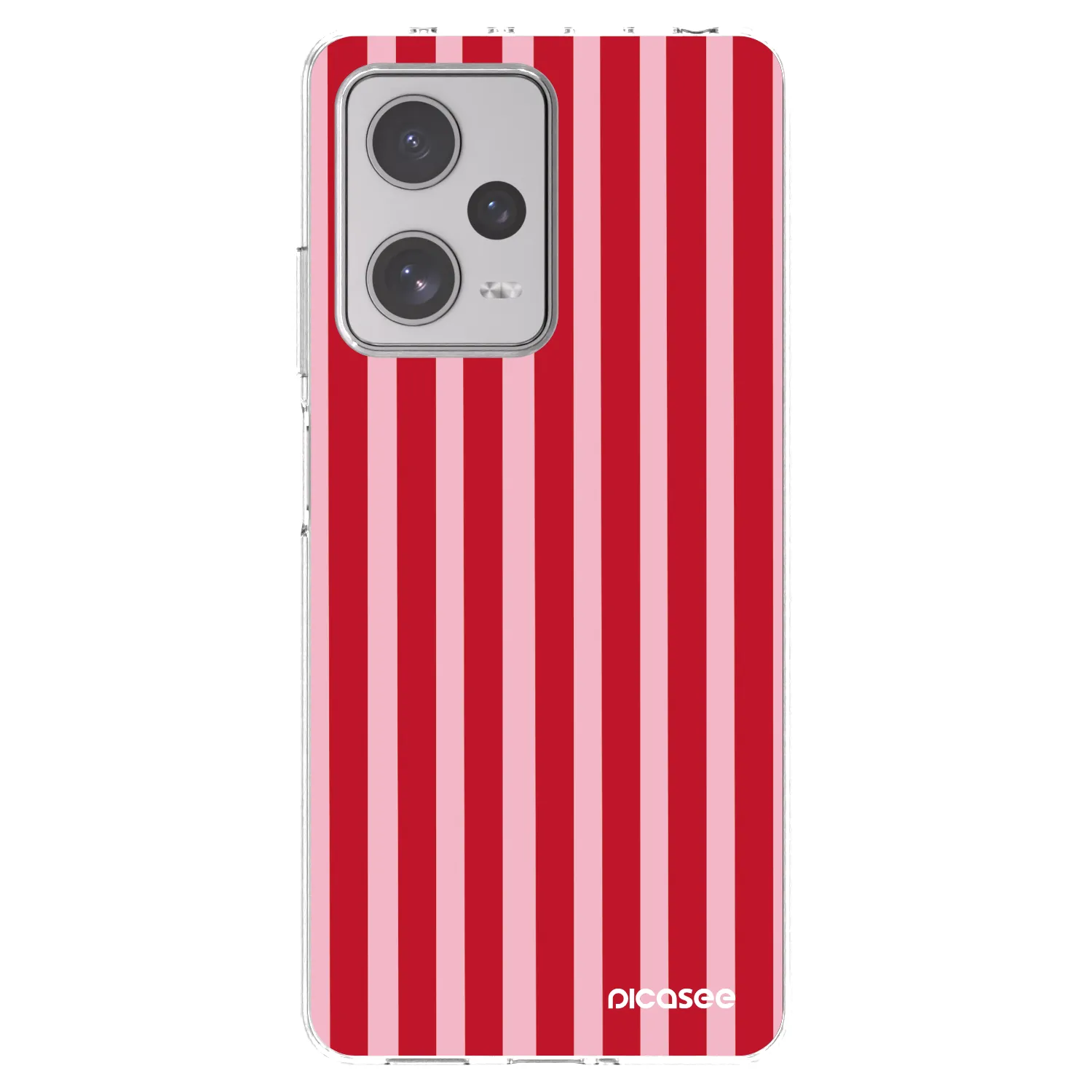 Picasee átlátszó szilikon tok az alábbi mobiltelefonokra Xiaomi Redmi Note 12 Pro+ 5G - Lines red