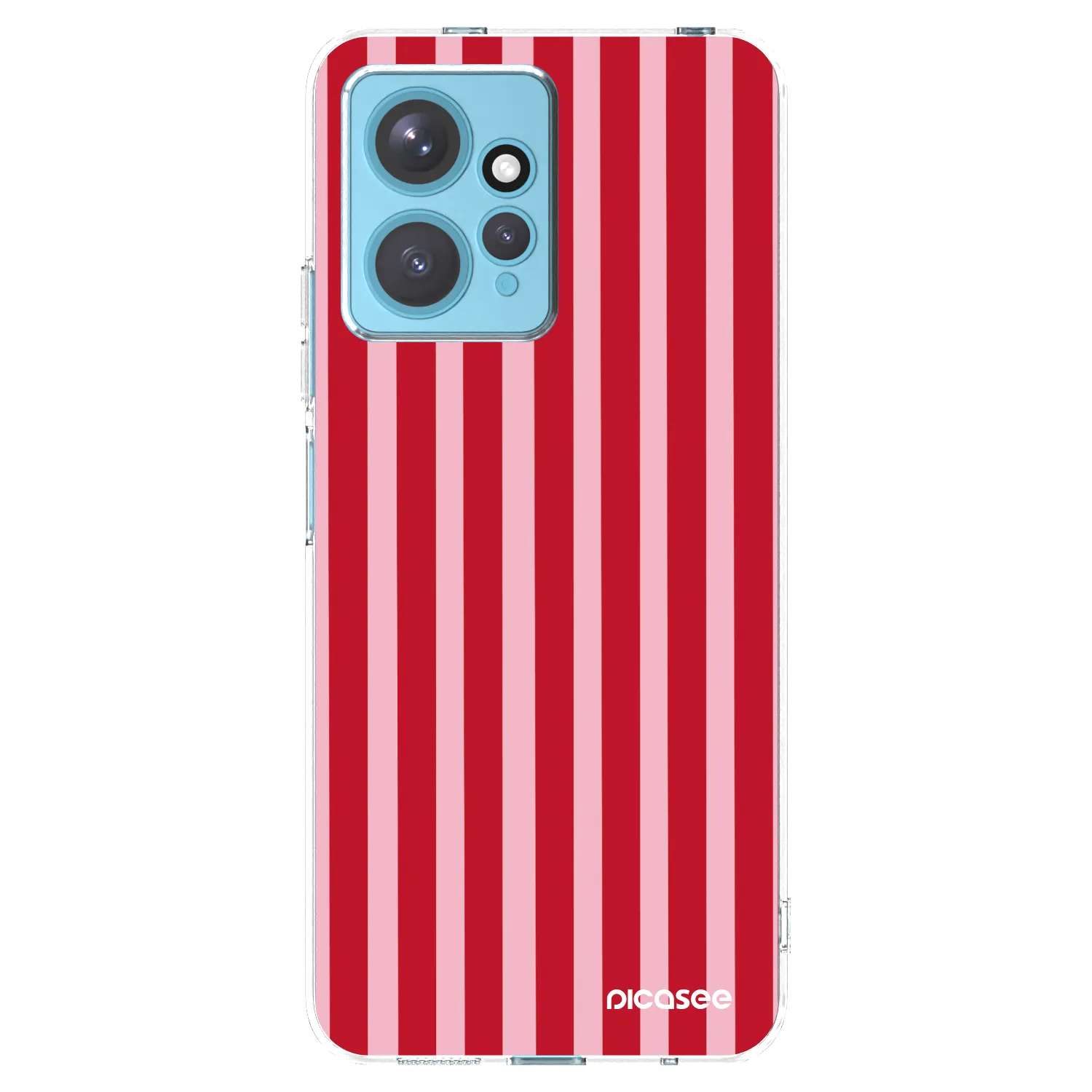 Picasee átlátszó szilikon tok az alábbi mobiltelefonokra Xiaomi Redmi Note 12 4G - Lines red