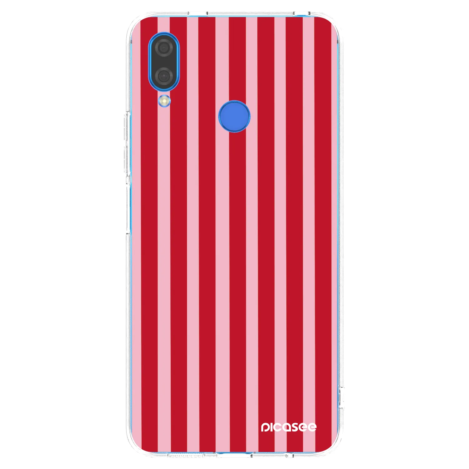 Picasee átlátszó szilikon tok az alábbi mobiltelefonokra Huawei Nova 3 - Lines red