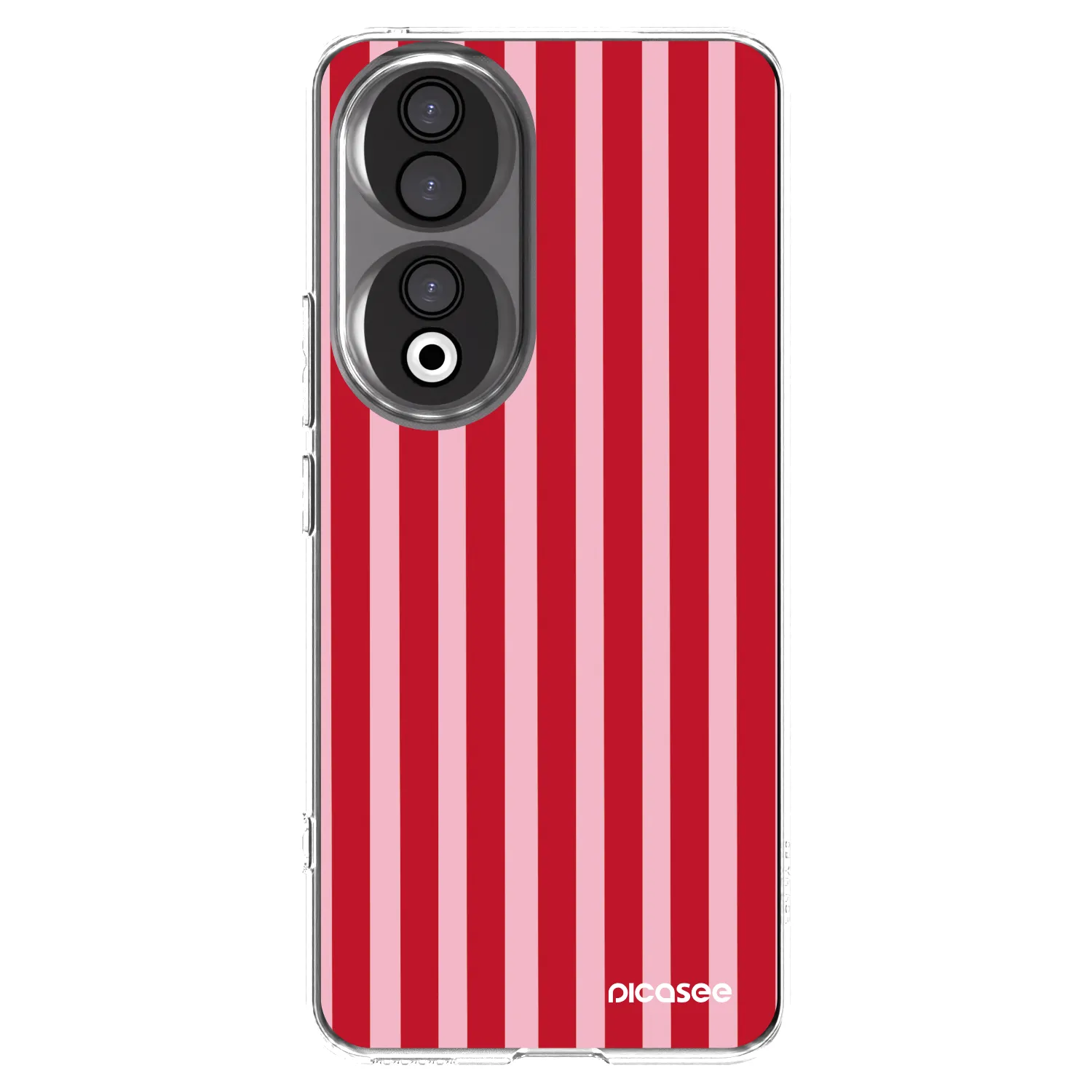 Picasee átlátszó szilikon tok az alábbi mobiltelefonokra Honor 90 5G - Lines red