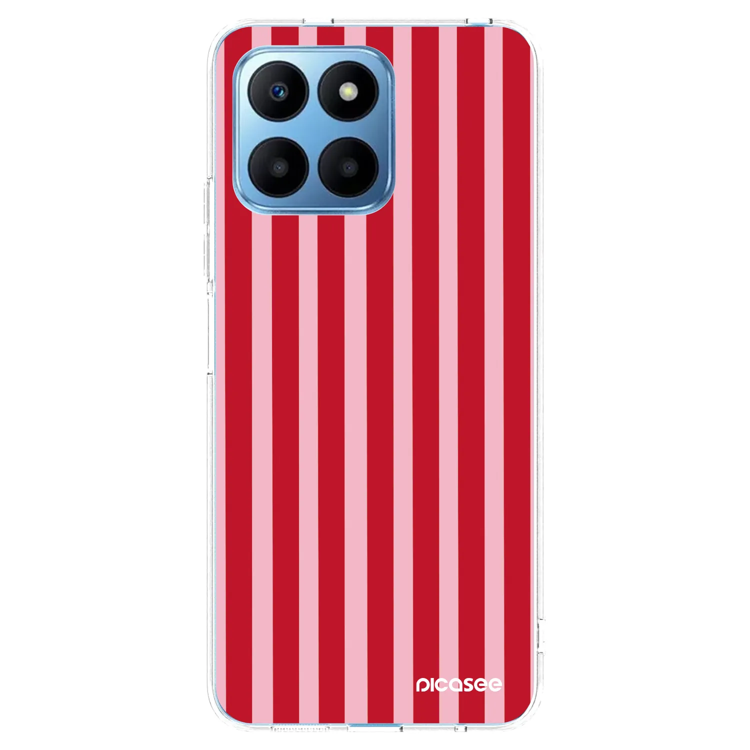 Picasee átlátszó szilikon tok az alábbi mobiltelefonokra Honor 70 Lite - Lines red