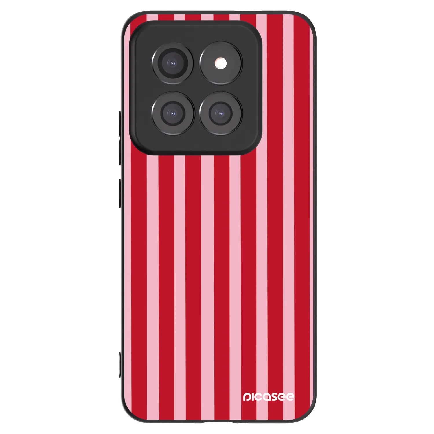 Picasee fekete szilikon tok az alábbi mobiltelefonokra Xiaomi 14 Pro - Lines red