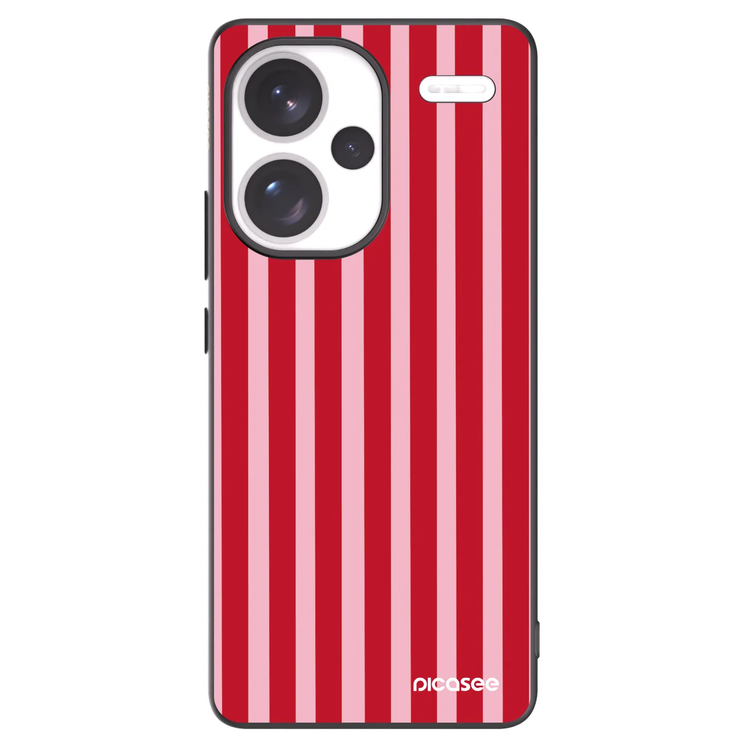 Picasee fekete szilikon tok az alábbi mobiltelefonokra Xiaomi Redmi Note 13 Pro+ 5G - Lines red
