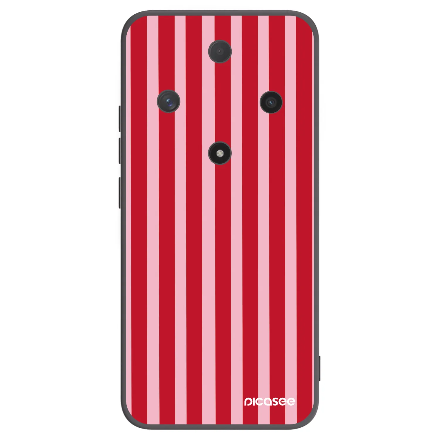 Picasee fekete szilikon tok az alábbi mobiltelefonokra Honor Magic6 Lite 5G - Lines red