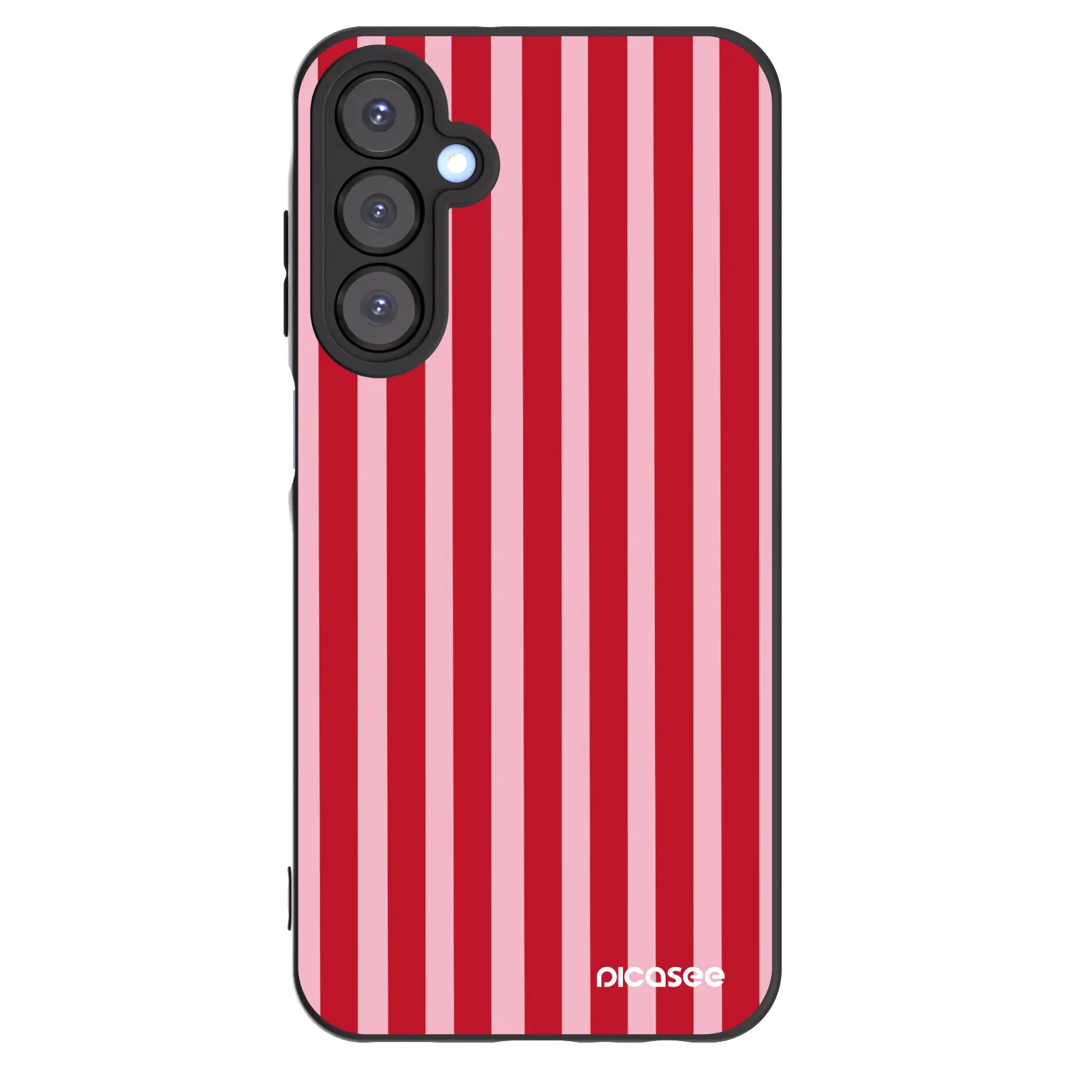 Picasee fekete szilikon tok az alábbi mobiltelefonokra Samsung Galaxy A25 A256B 5G - Lines red