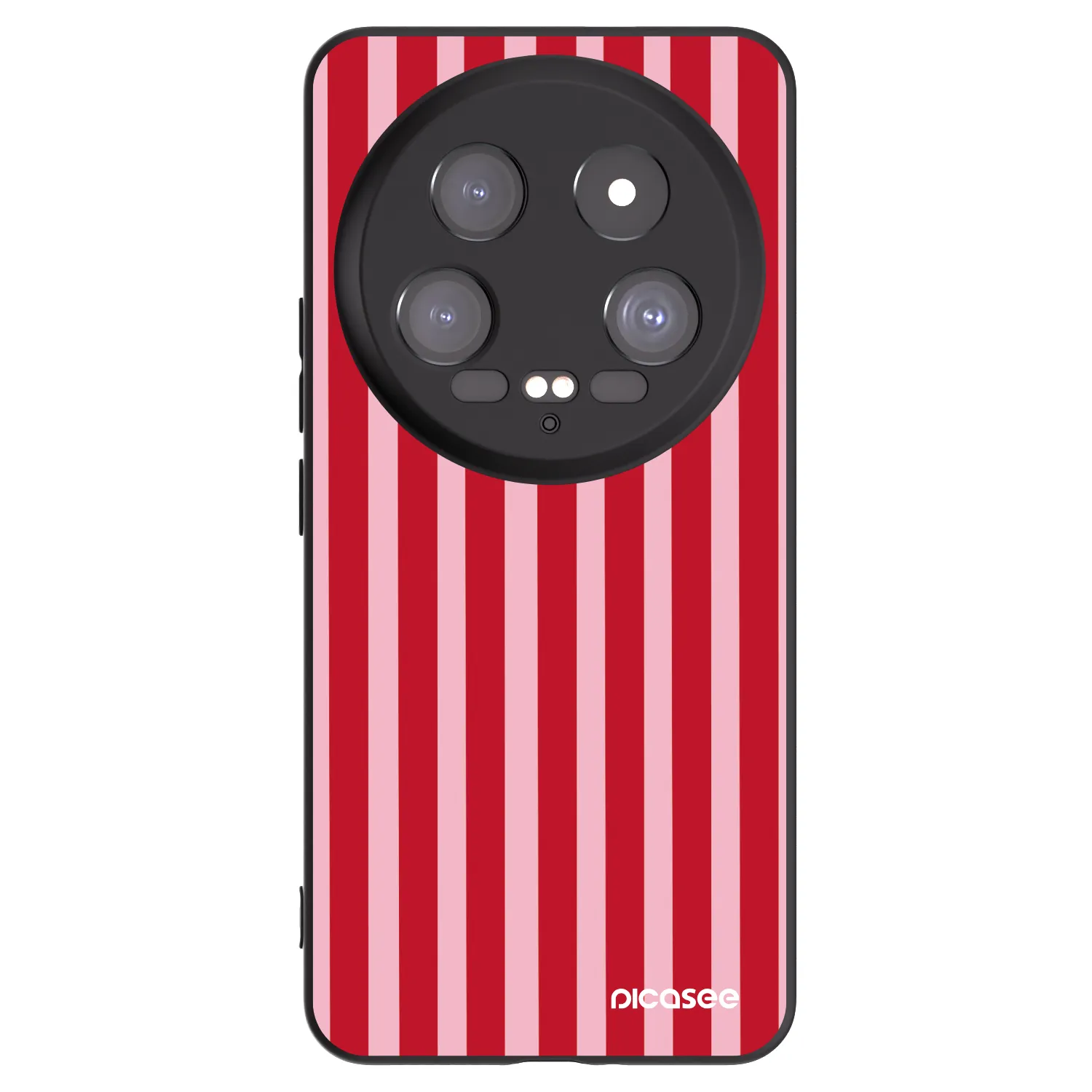 Picasee fekete szilikon tok az alábbi mobiltelefonokra Xiaomi 14 Ultra - Lines red
