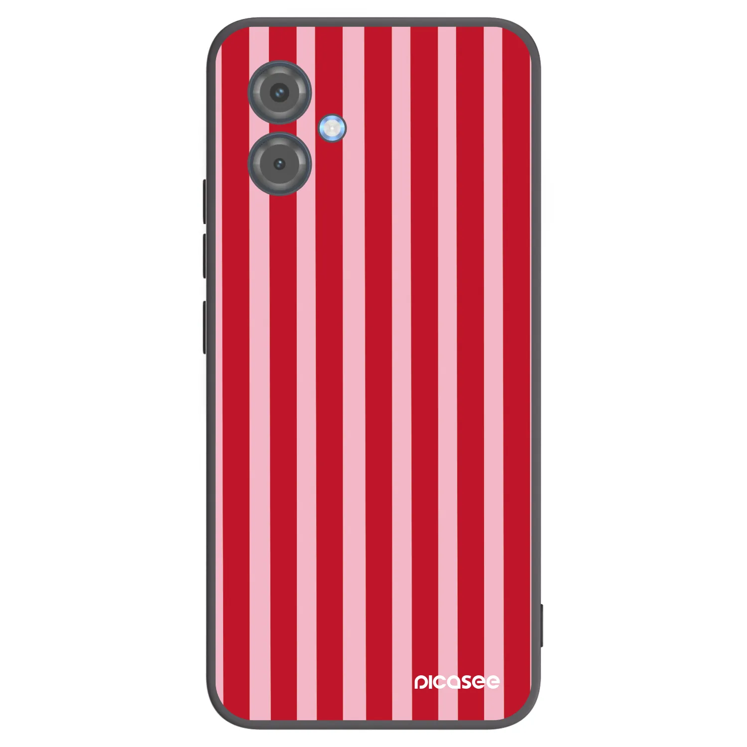 Picasee fekete szilikon tok az alábbi mobiltelefonokra Motorola Moto G14 - Lines red