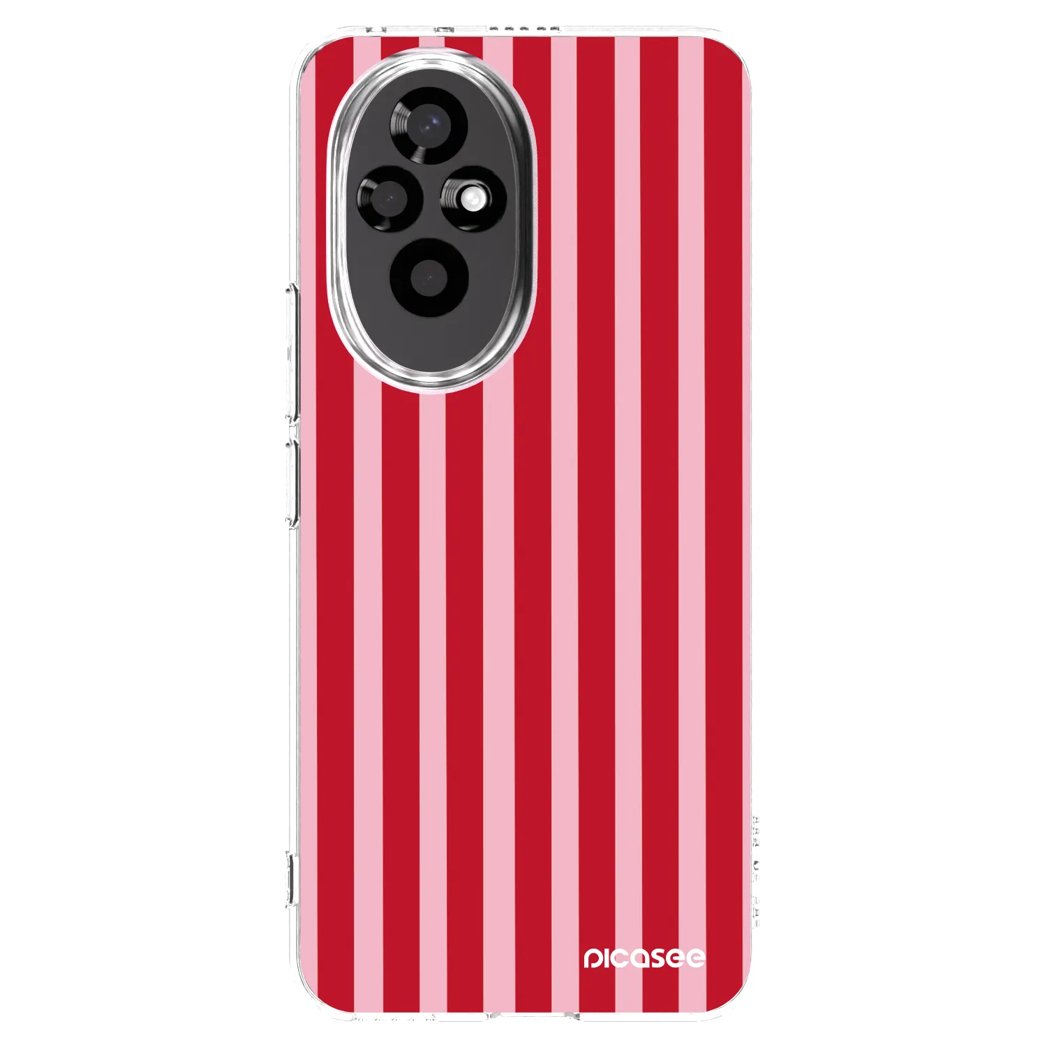 Picasee átlátszó szilikon tok az alábbi mobiltelefonokra Honor 200 5G - Lines red