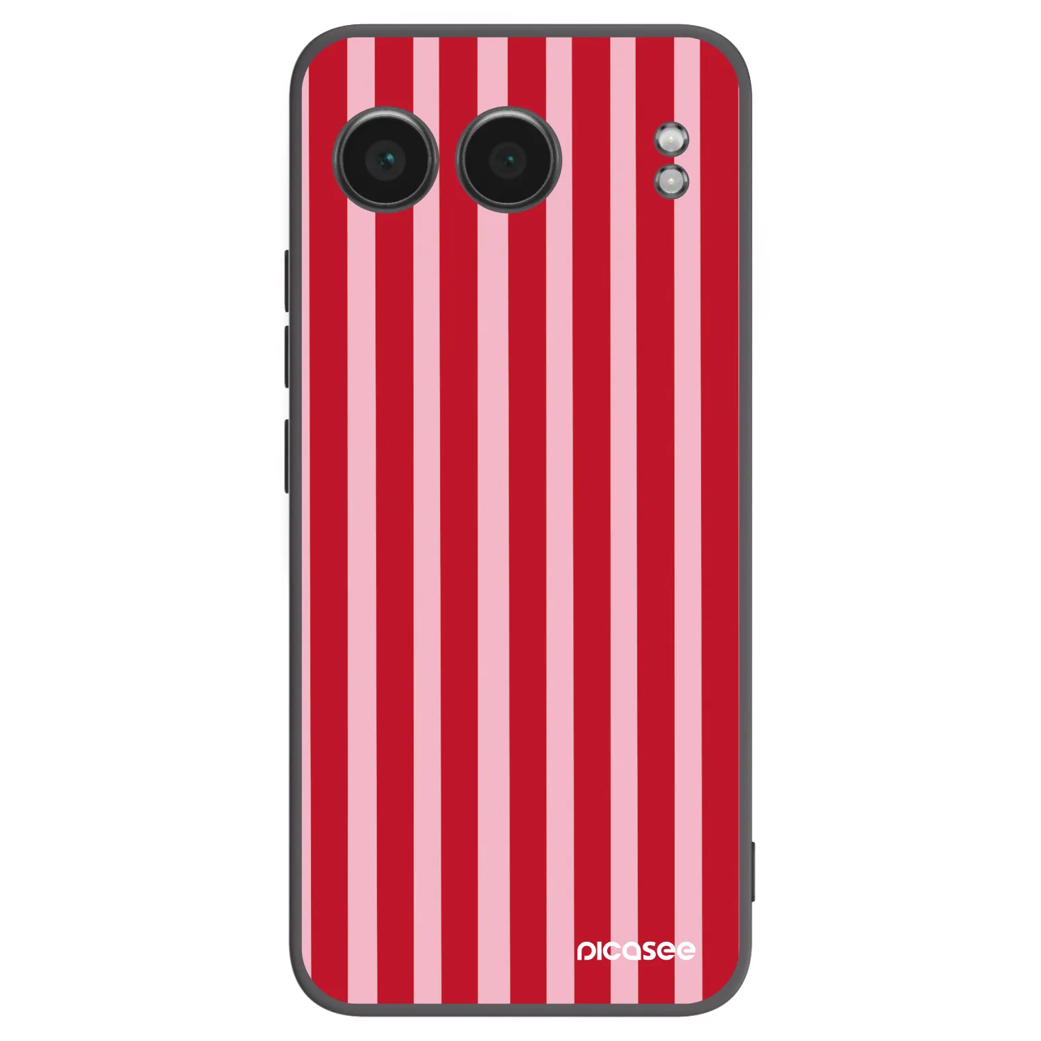 Picasee fekete szilikon tok az alábbi mobiltelefonokra OnePlus Nord 4 - Lines red