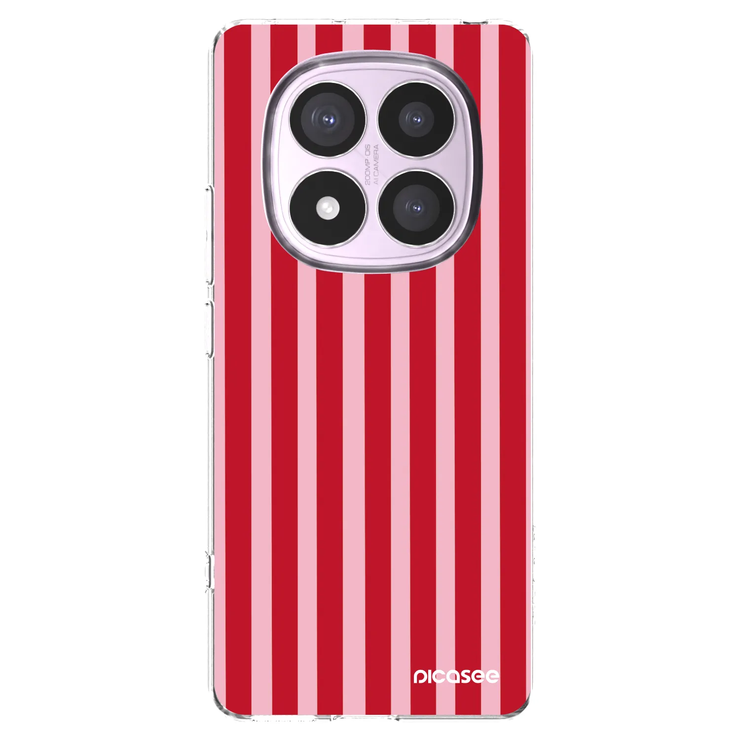 Picasee átlátszó szilikon tok az alábbi mobiltelefonokra Xiaomi Redmi Note 14 Pro 5G - Lines red