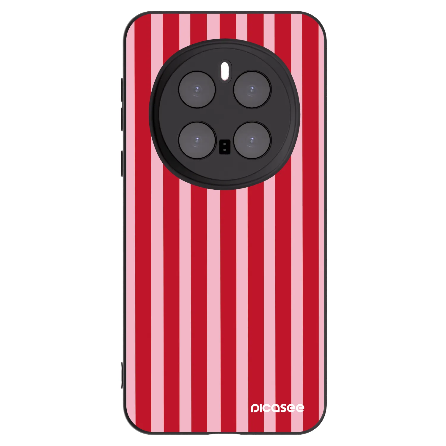 Picasee fekete szilikon tok az alábbi mobiltelefonokra Honor Magic7 Pro 5G - Lines red