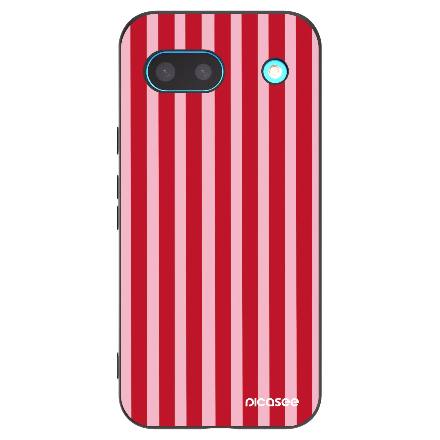 Picasee fekete szilikon tok az alábbi mobiltelefonokra Google Pixel 8 - Lines red