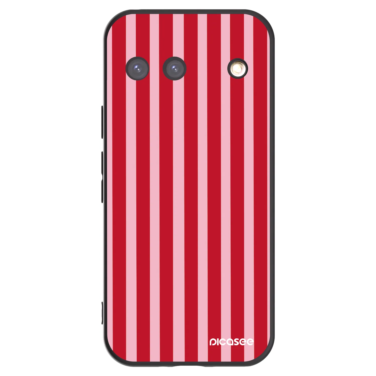 Picasee fekete szilikon tok az alábbi mobiltelefonokra Google Pixel 9 - Lines red