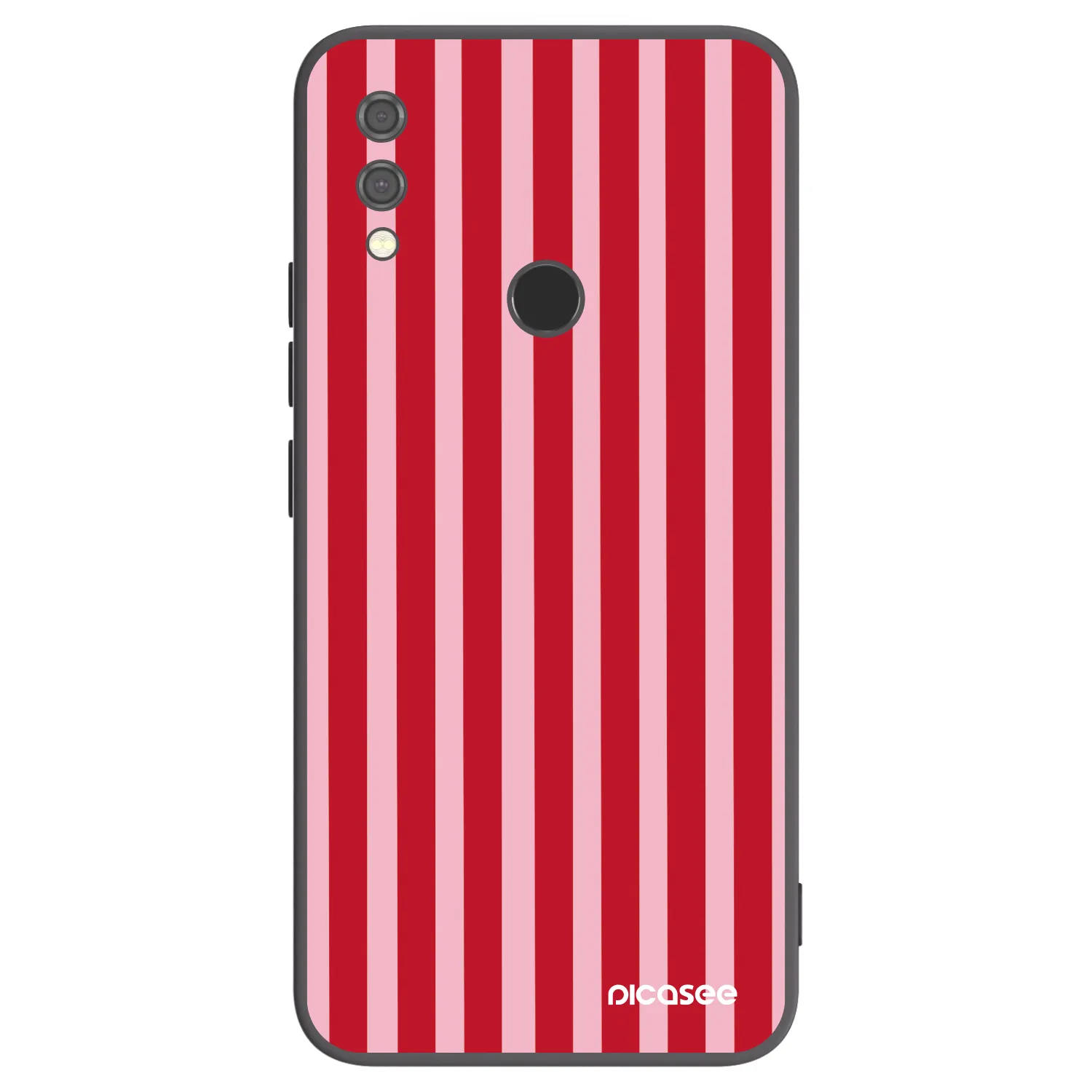 Picasee fekete szilikon tok az alábbi mobiltelefonokra Xiaomi Redmi Note 7 - Lines red