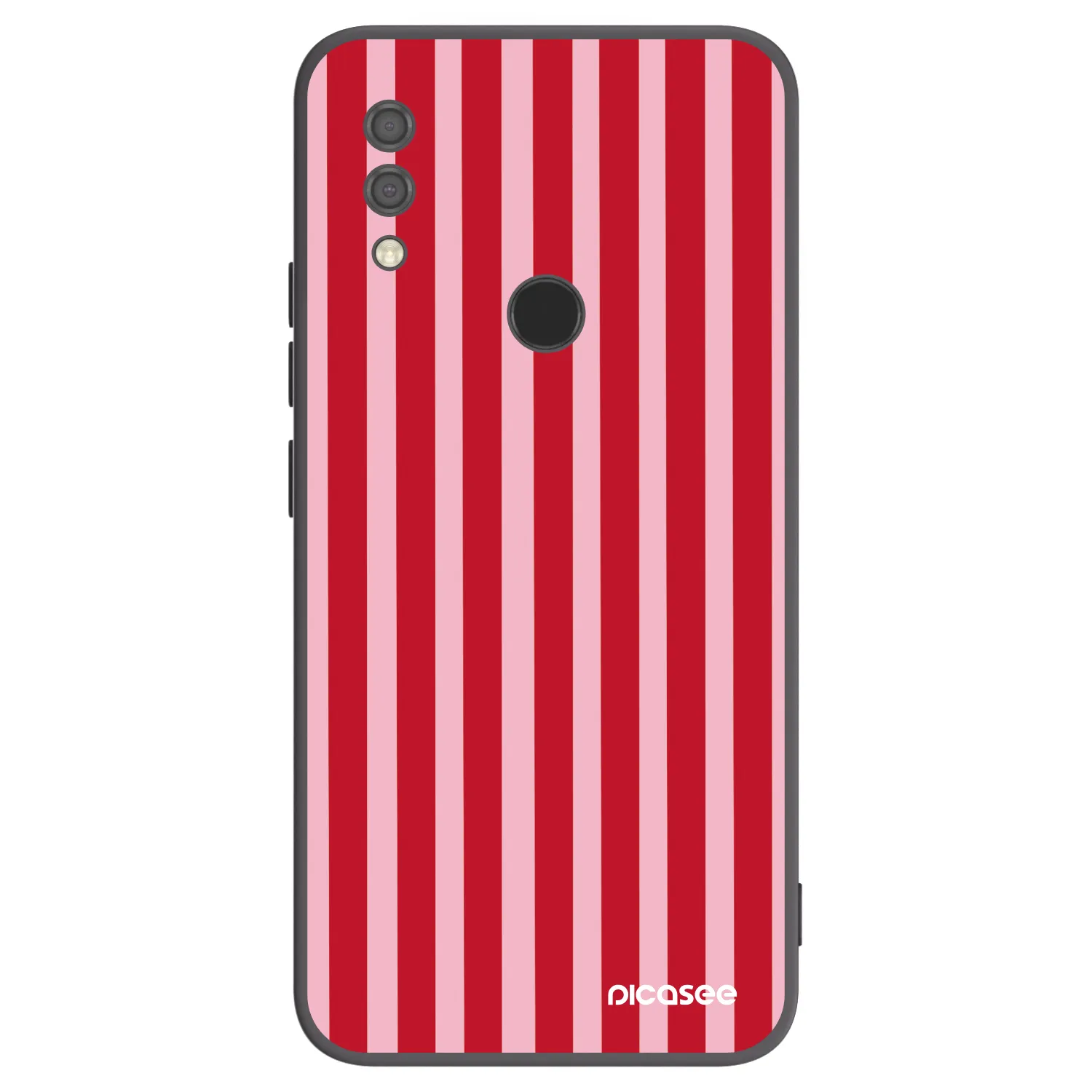 Picasee fekete szilikon tok az alábbi mobiltelefonokra Xiaomi Redmi 7 - Lines red