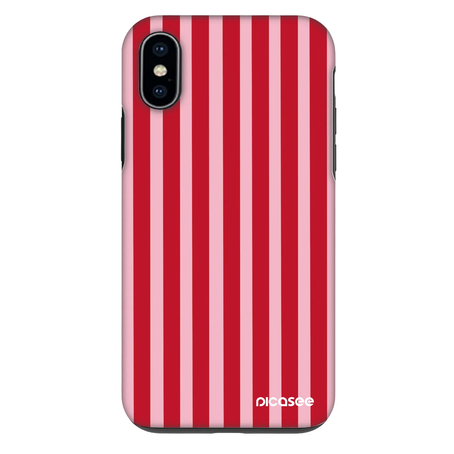 Picasee Fashion Case Apple iPhone X/XS - Lines red