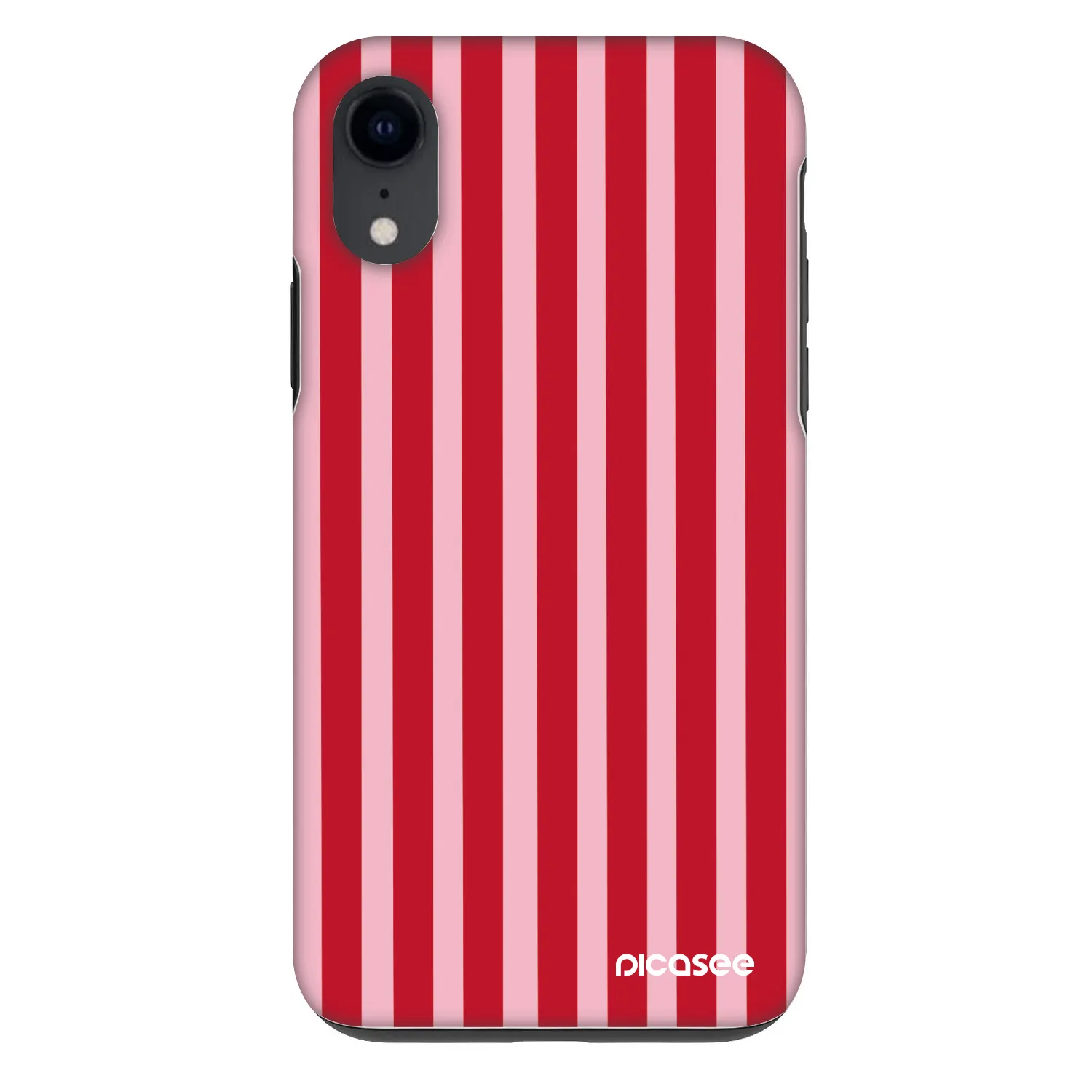 Picasee Fashion Case Apple iPhone XR - Lines red