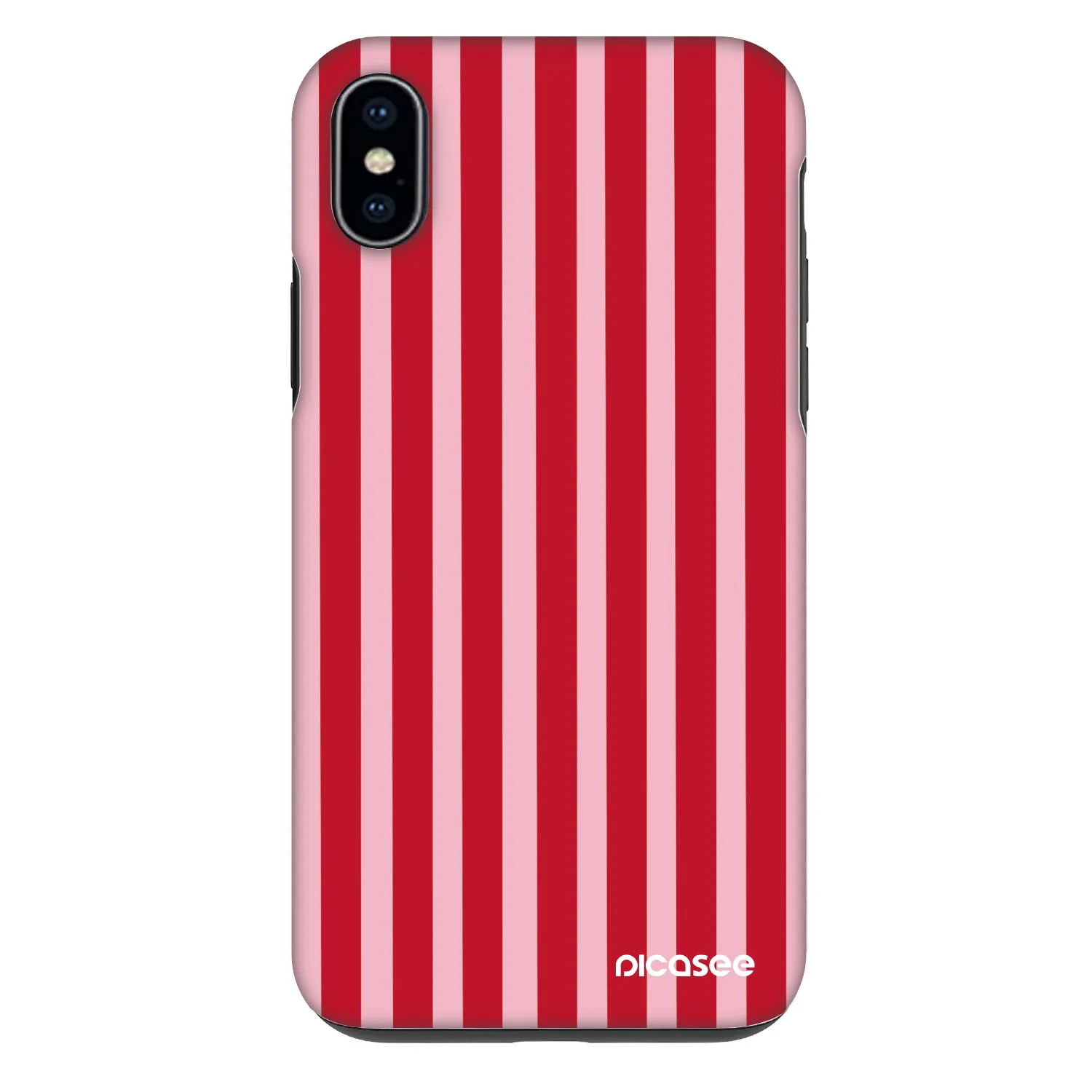 Picasee Fashion Case Apple iPhone XS Max - Lines red