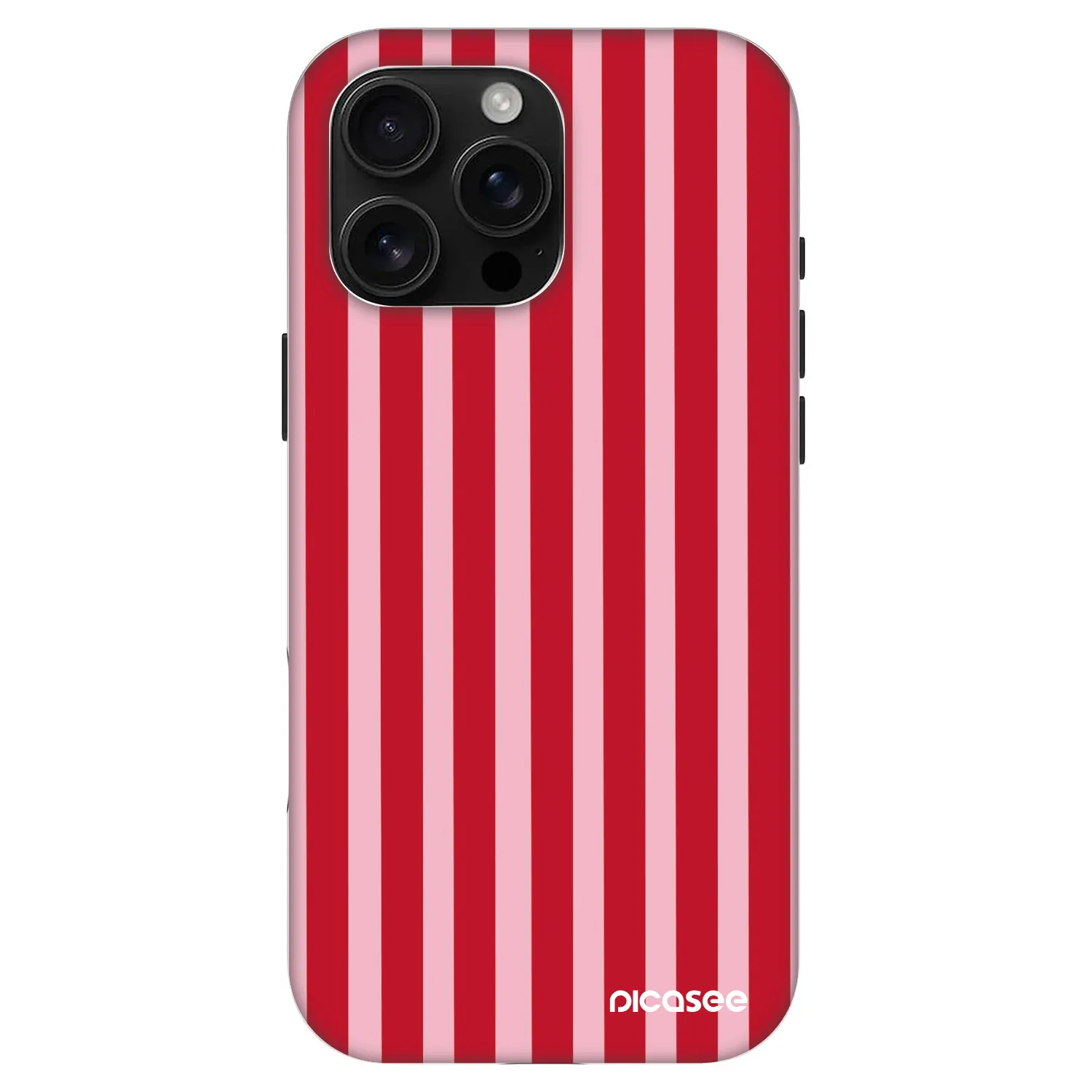 Picasee Fashion Case MagSafe Apple iPhone 16 Pro Max - Lines red