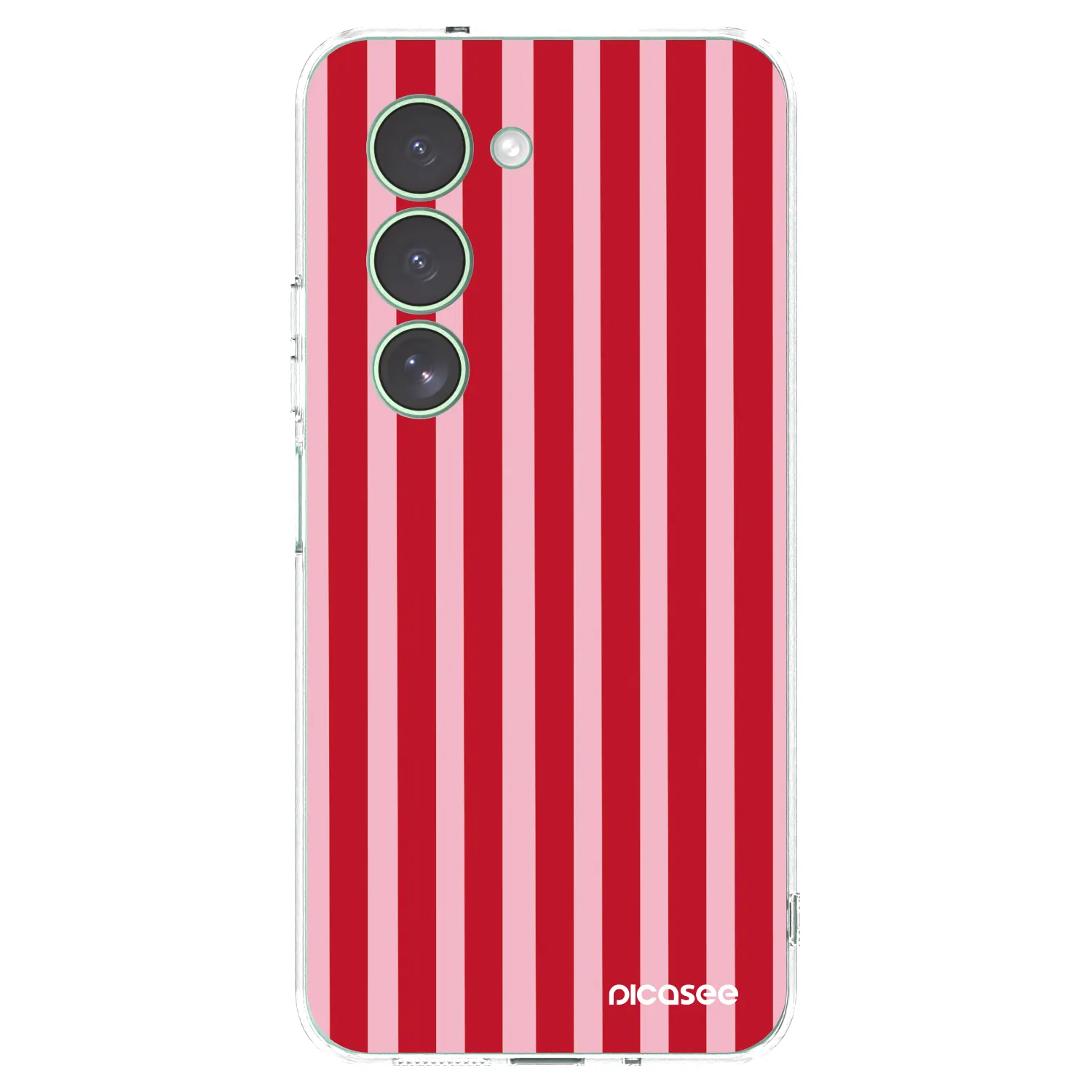 Picasee átlátszó szilikon tok az alábbi mobiltelefonokra Xiaomi Redmi 15 5G - Lines red