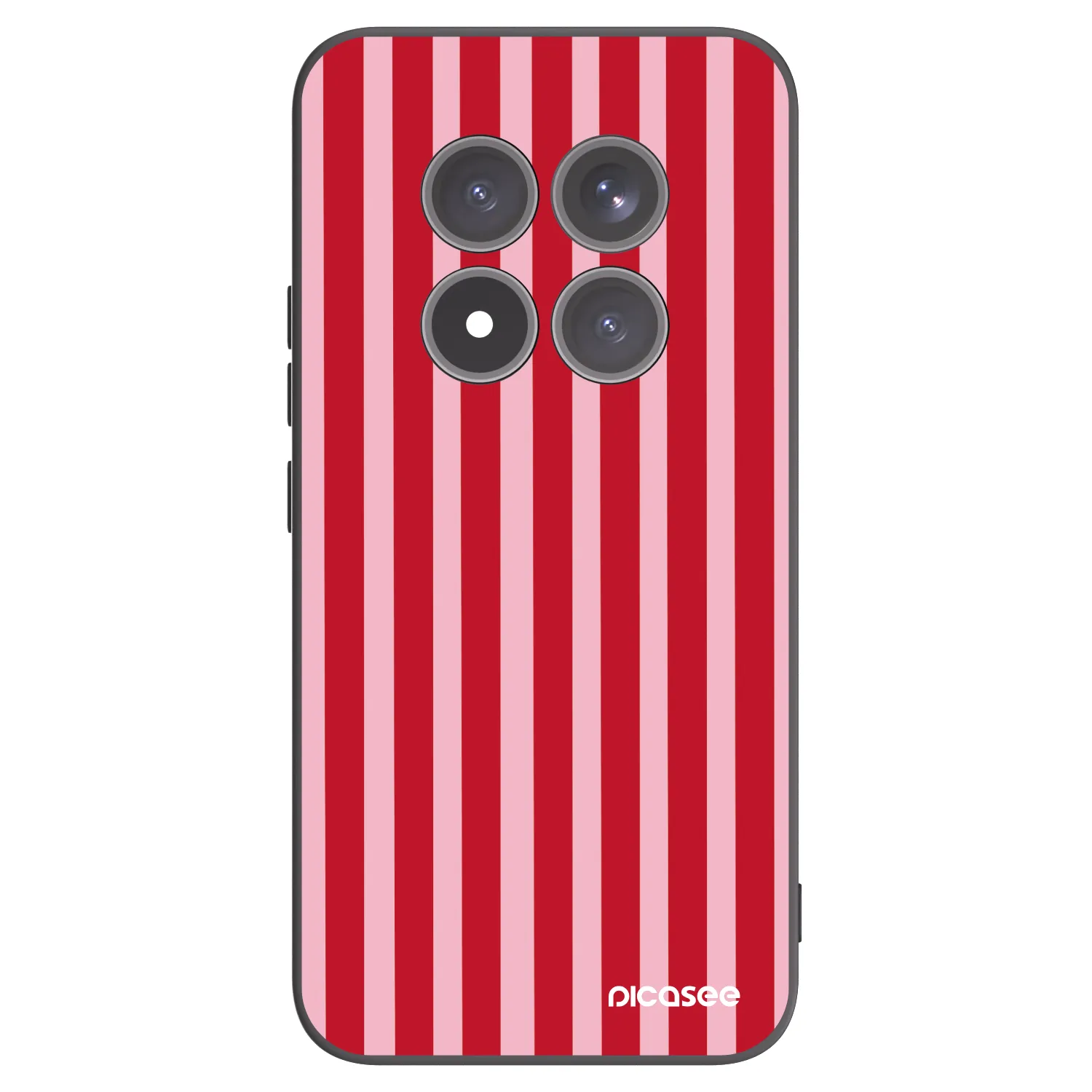 Picasee fekete szilikon tok az alábbi mobiltelefonokra Xiaomi Redmi Note 15 Pro+ - Lines red