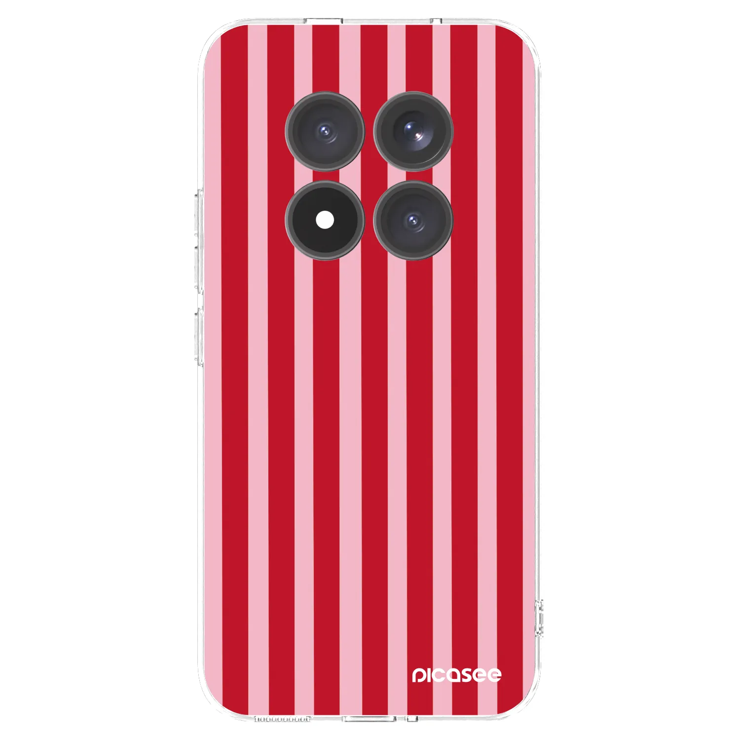 Picasee átlátszó szilikon tok az alábbi mobiltelefonokra Xiaomi Redmi Note 15 Pro+ - Lines red