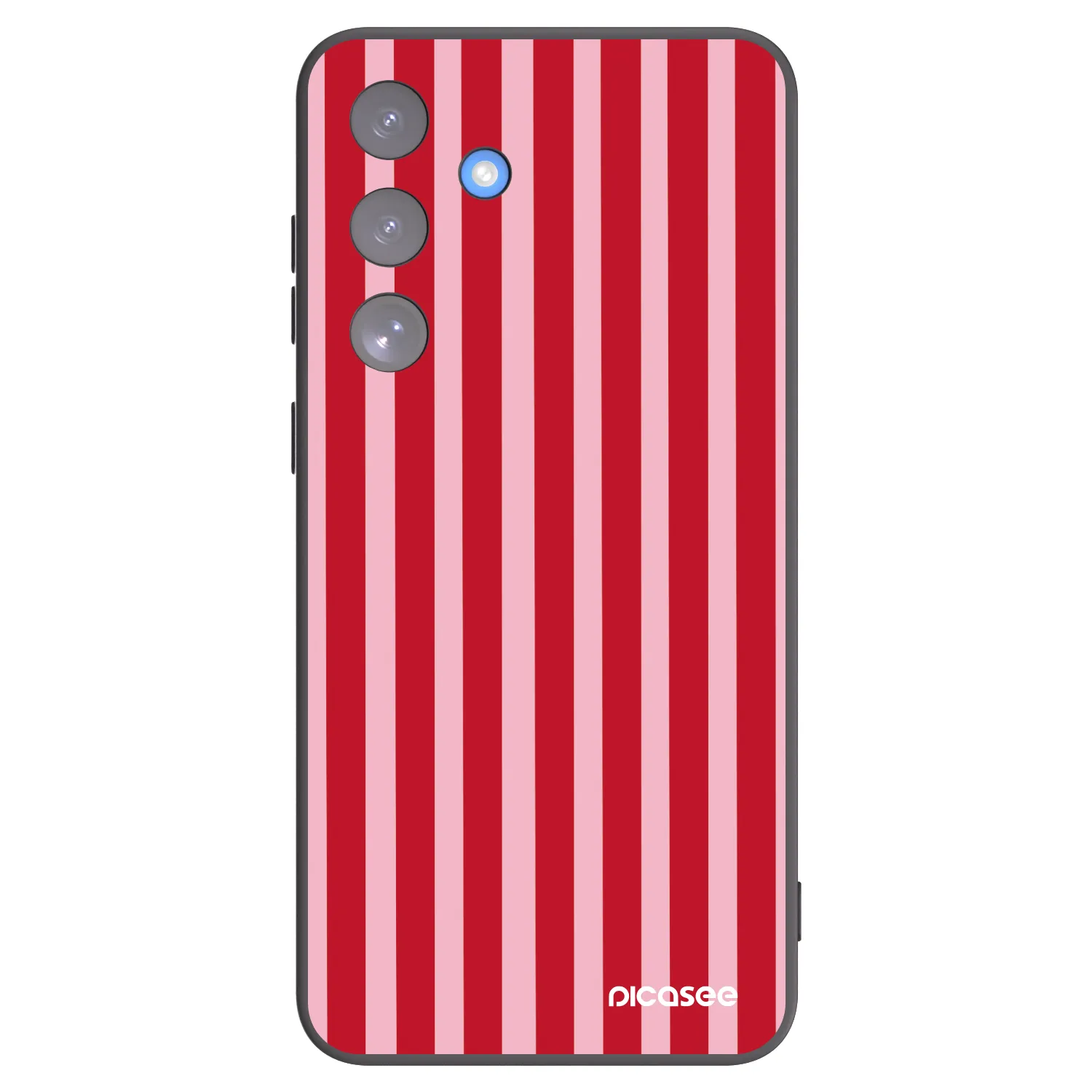 Picasee fekete szilikon tok az alábbi mobiltelefonokra Samsung Galaxy S25 FE 5G - Lines red