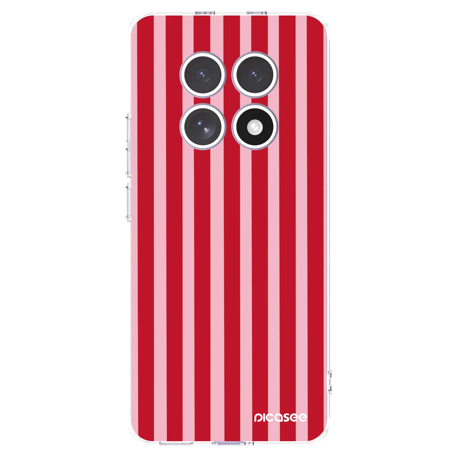 Picasee átlátszó szilikon tok az alábbi mobiltelefonokra Xiaomi Redmi Note 15 4G - Lines red