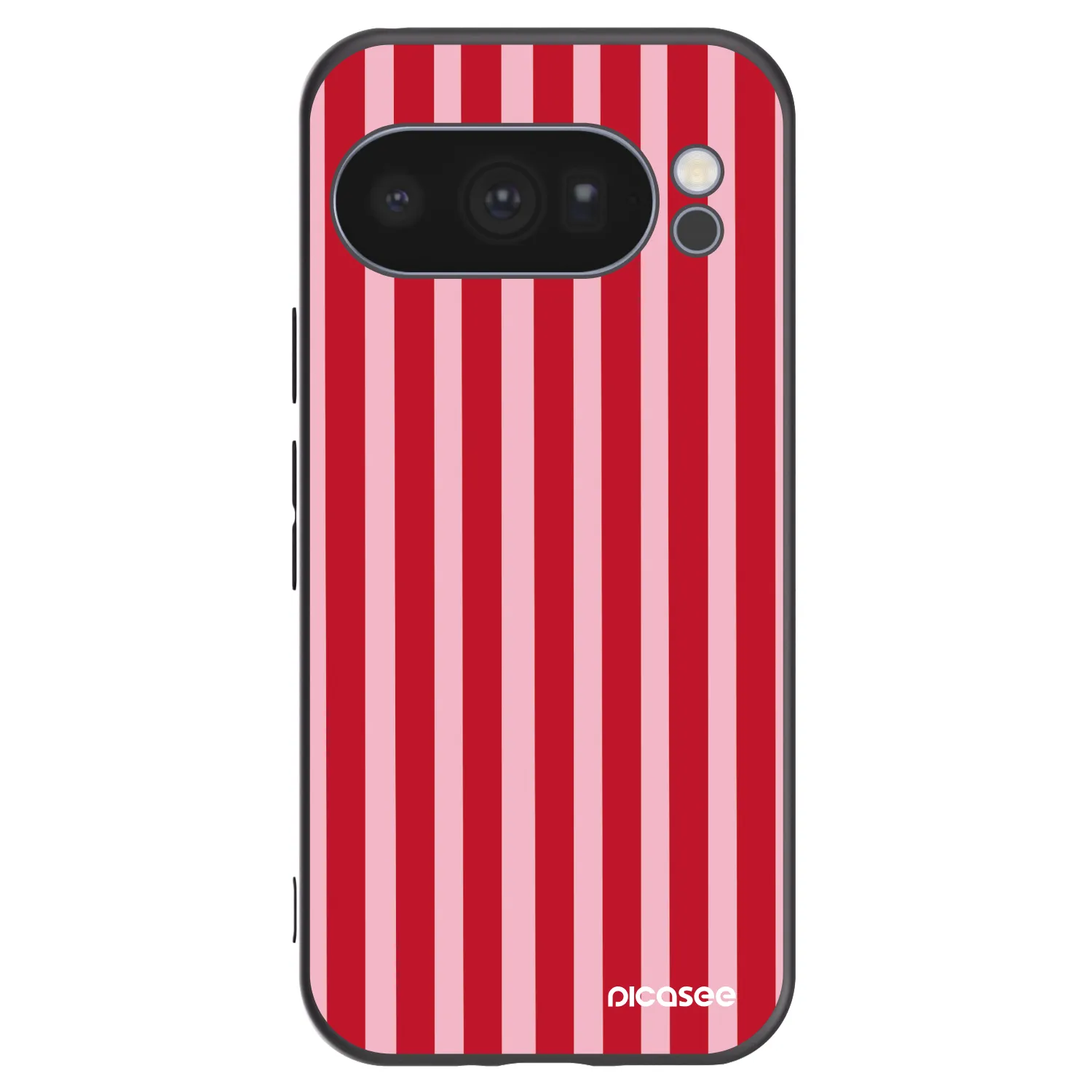 Picasee fekete szilikon tok az alábbi mobiltelefonokra Google Pixel 10 Pro - Lines red