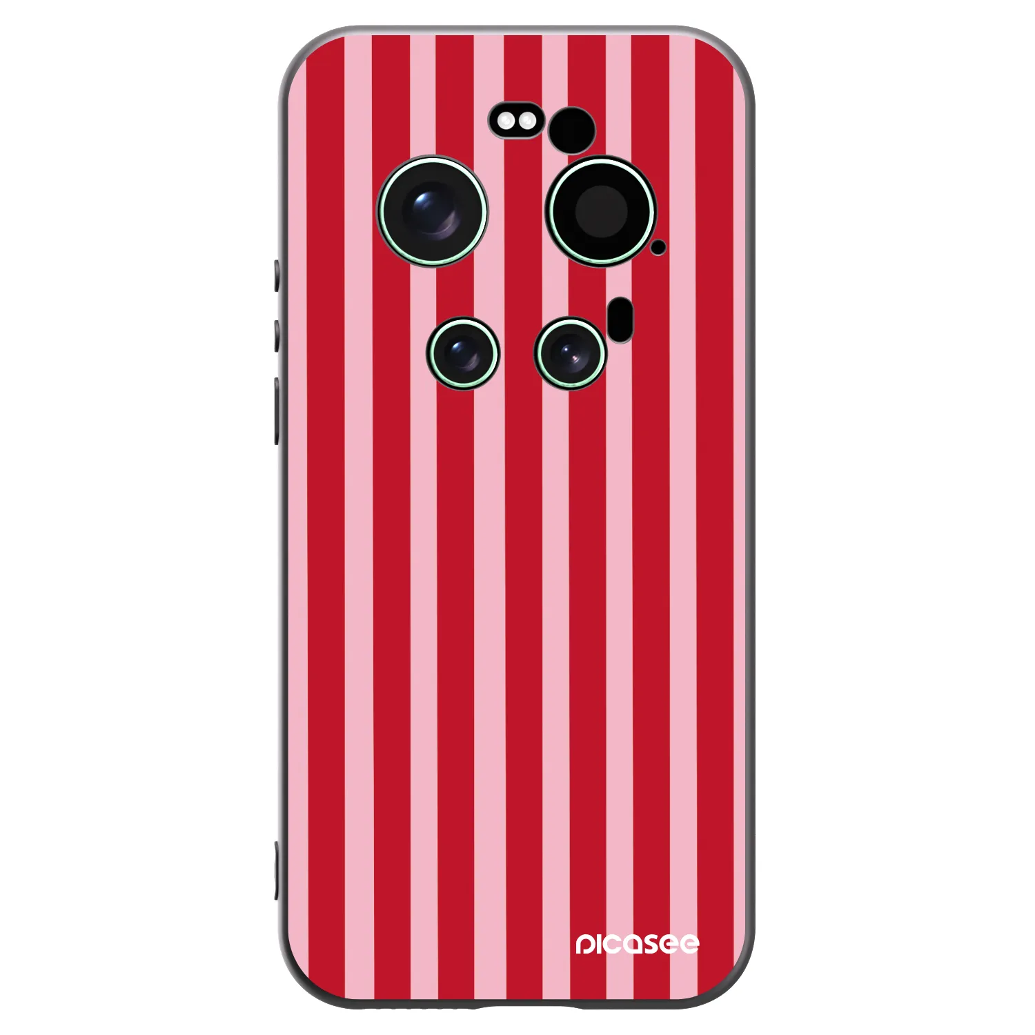 Picasee fekete szilikon tok az alábbi mobiltelefonokra Xiaomi 17 Ultra - Lines red